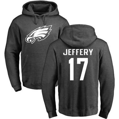 Men Philadelphia Eagles #17 Alshon Jeffery Ash One Color NFL Pullover Hoodie Sweatshirts